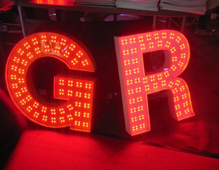 煙臺LED外露發光字制作